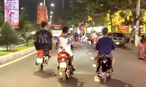 Nhóm thanh niên sử dụng xe độ chế, nẹt pô, bốc đầu... giữa đường phố Nha Trang