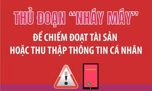 Thủ đoạn “nháy máy” để chiếm đoạt tài sản hoặc thu thập thông tin cá nhân