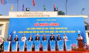 Phường Cửa Ông khởi công các công trình cải tạo, chỉnh trang đô thị 
