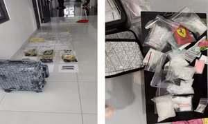 Ném vali chứa hơn 2,7kg ma túy vô nhà nguyên bí thư xã để che giấu, phi tang