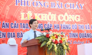 Phường Bãi Cháy khởi công nhóm dự án cải tạo, nâng cấp, hạ tầng đô thị và khu dân cư
