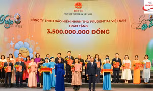 Prudential cam kết hỗ trợ các mầm non tương lai 3.5 tỷ đồng trong năm 2026 thông qua quỹ bảo trợ trẻ em Việt Nam