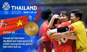 Futsal nữ Việt Nam giành HCV lịch sử ở SEA Games 33