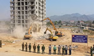 Myanmar phá dỡ nhà cao tầng trong chiến dịch trấn áp tội phạm lừa đảo trực tuyến