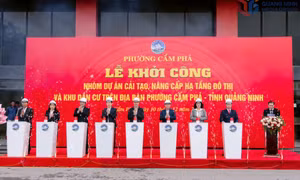 Cẩm Phả khởi công 7 dự án nâng cấp hạ tầng đô thị với tổng mức đầu tư 96 tỷ đồng