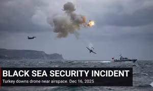 Thổ Nhĩ Kỳ bắn hạ drone tiếp cận không phận từ Biển Đen