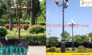 Trụ đèn sân vườn trang trí chiếu sáng ngoài trời bền đẹp xu hướng