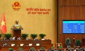 Quốc hội thông qua Luật Thi hành án hình sự (sửa đổi)
