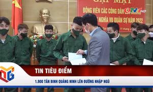 1.900 tân binh Quảng Ninh lên đường nhập ngũ
