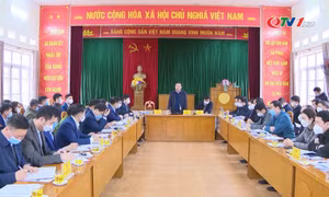 Đoàn công tác Ban Thường vụ Tỉnh ủy kiểm tra thực tế và làm việc tại huyện Ba Chẽ