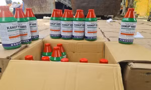 Phát hiện 2.000 chai thuốc bảo vệ thực vật chứa chất cấm