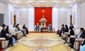 Lãnh đạo tỉnh tiếp đoàn nhà đầu tư Đài Loan (Trung Quốc)