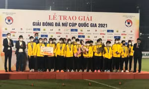  Giải bóng đá nữ cúp quốc gia 2021: Than - Khoáng sản Việt Nam giành HCĐ