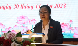 Đại biểu Quốc hội Đỗ Thị Lan tiếp xúc cử tri TP Uông Bí