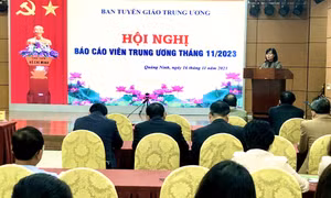 Hội nghị báo cáo viên Trung ương tháng 11/2023