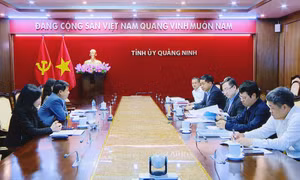 Thống nhất công tác tổ chức hội thảo “Tư duy và hành động đột phá phát triển của tỉnh Quảng Ninh - Giá trị lý luận và thực tiễn”