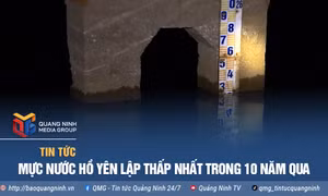 Mực nước hồ Yên Lập thấp nhất trong 10 năm qua