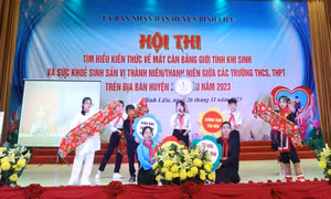 Hội thi tìm hiểu kiến thức về mất cân bằng giới tính khi sinh và sức khỏe sinh sản vị thành niên, thanh niên  