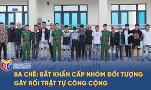 Công an Ba Chẽ bắt giữ khẩn cấp nhóm đối tượng gây rối trật tự công cộng