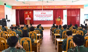 252 đồng chí cán bộ đối tượng 3 hoàn thành cập nhật bồi dưỡng kiến thức quốc phòng và an ninh