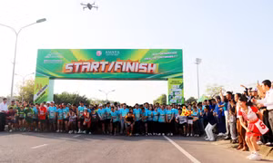 1.200 VĐV tham gia Giải chạy Amata Running - Con đường di sản Bạch Đằng