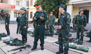 Bộ CHQS tỉnh: Kiểm tra kết quả thực hiện nhiệm vụ QP, QS địa phương năm 2023