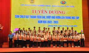 TKV: Tuyên dương con CNLĐ đạt thành tích cao trong học tập