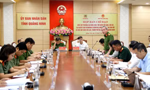 Họp Ban chỉ đạo diễn tập phương án chữa cháy cấp Bộ năm 2023 tại Quảng Ninh
