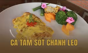 Cá tầm sốt chanh leo