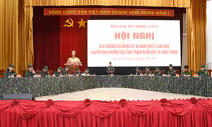 Huyện Bình Liêu khai mạc diễn tập khu vực phòng thủ năm 2023