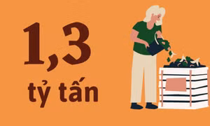 1,3 tỷ tấn - là số lương thực, thực phẩm bị vứt bỏ mỗi năm trên toàn thế giới