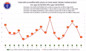 Ngày 18/8: Chỉ có 17 ca COVID-19 mới, 2 bệnh nhân đang thở oxy, máy