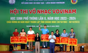 Bế mạc, trao giải Hội thi võ nhạc Vovinam 2023