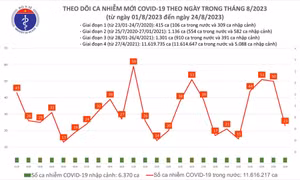 Ngày 24/8: Có 23 ca COVID-19 mới, chỉ còn 1 bệnh nhân thở oxy