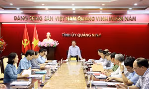 BTV Tỉnh ủy nghe và cho ý kiến các hoạt động kỷ niệm 60 năm Ngày thành lập tỉnh
