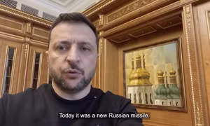 Ông Zelensky lên tiếng sau khi Nga lần đầu dùng tên lửa ICBM tấn công Ukraine