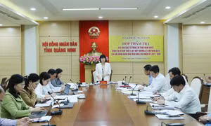 Ban Kinh tế - Ngân sách HĐND tỉnh họp thẩm tra các tờ trình, dự thảo nghị quyết