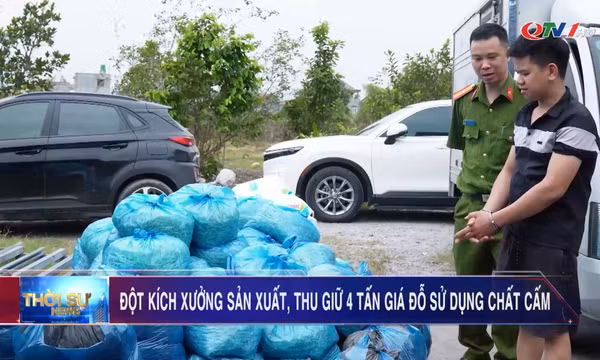 Đột kích hàng loạt xưởng sản xuất giá đỗ sử dụng chất cấm tại Quảng Ninh