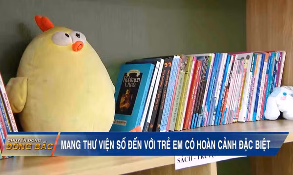 Mang “Phòng đọc Thư viện số” đến với trẻ em có hoàn cảnh đặc biệt