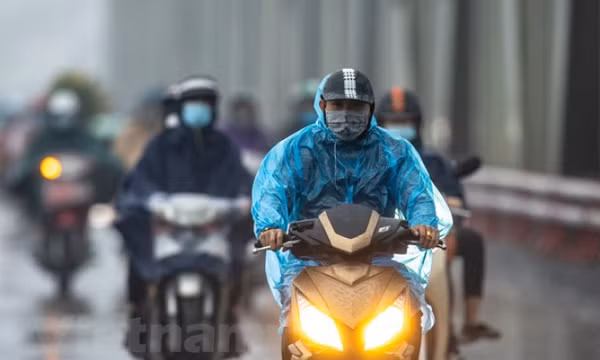 Các tỉnh miền Bắc mưa rét do không khí lạnh tăng cường mạnh