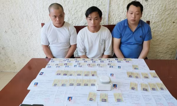 Bắt ổ nhóm làm giấy phép lái xe giả, tàng trữ thuốc phiện