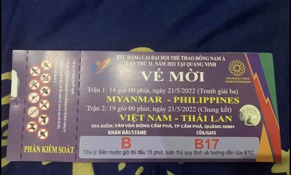 Chưa phát hành vé mời xem trận Chung kết bóng đá nữ SEA Games 31