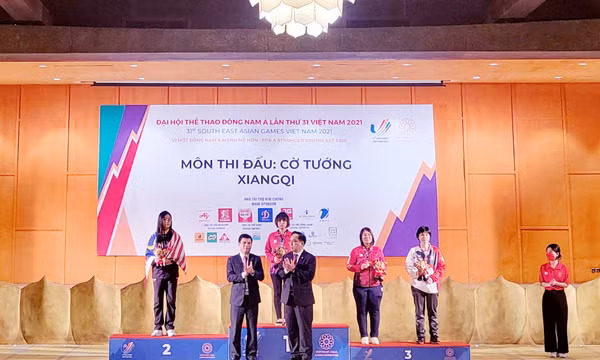 Môn cờ tướng SEA Games 31: Đội tuyển Việt Nam giành 3/4 HCV cờ tiêu chuẩn