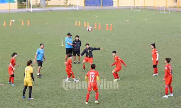 Các “cô gái vàng” của Việt Nam sẵn sàng cho trận Chung kết bóng đá nữ SEA Games 31