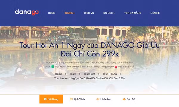Tour Hội An 1 ngày của DANAGO hút khách nội địa