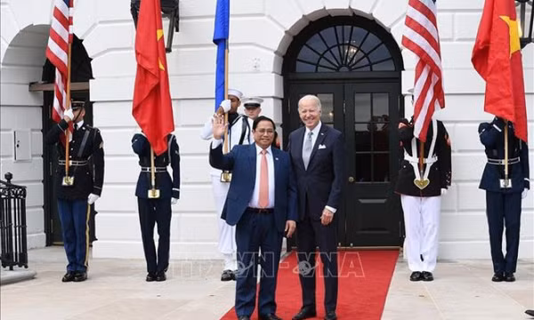 Thủ tướng Phạm Minh Chính dự chiêu đãi của Tổng thống Hoa Kỳ Joseph Robinette Biden