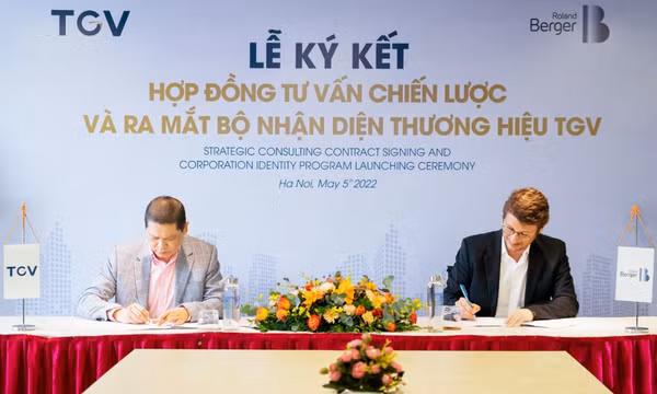 Lễ ký kết hợp đồng tư vấn chiến lược và ra mắt bộ nhận diện thương hiệu mới TGV