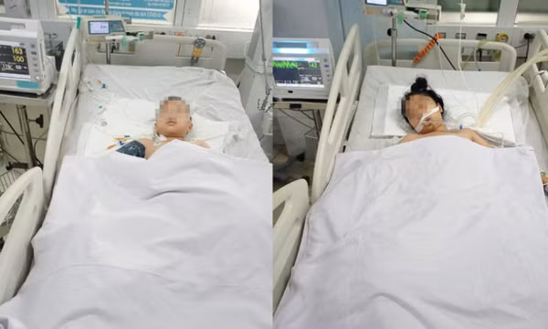 Ba mẹ con gặp tai nạn trên đường đi học, hai con nhỏ phải cưa chân
