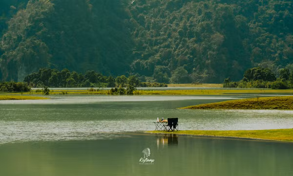 Thảo nguyên Đồng Lâm 'thay áo mới' mùa nước nổi, đẹp như cổ tích