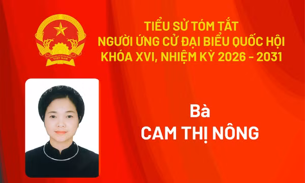 Tiểu sử ứng cử viên đại biểu Quốc hội khóa XVI Cam Thị Nông